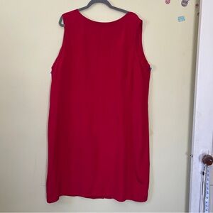Talbots Red Sleeveless Dress
